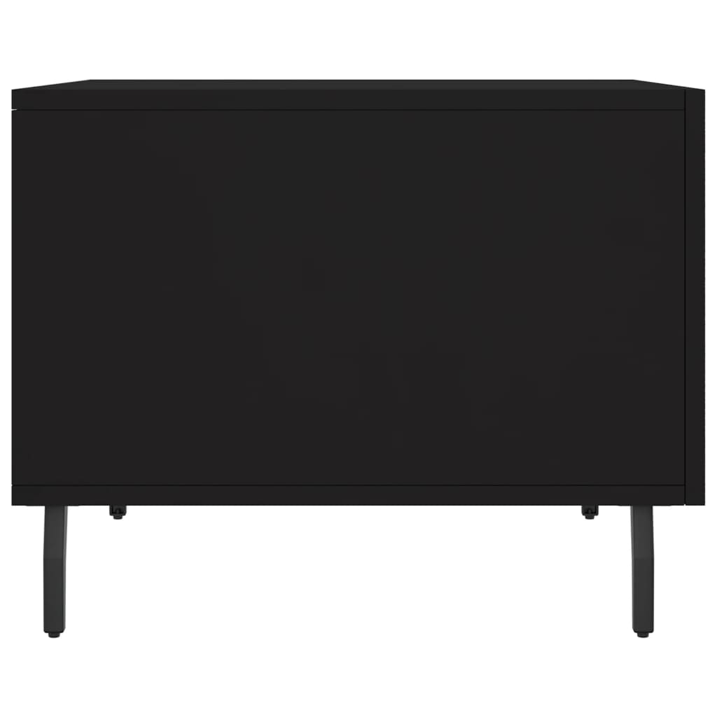 Stolić za kavu crni 50 x 50 x 40 cm od konstruiranog drva