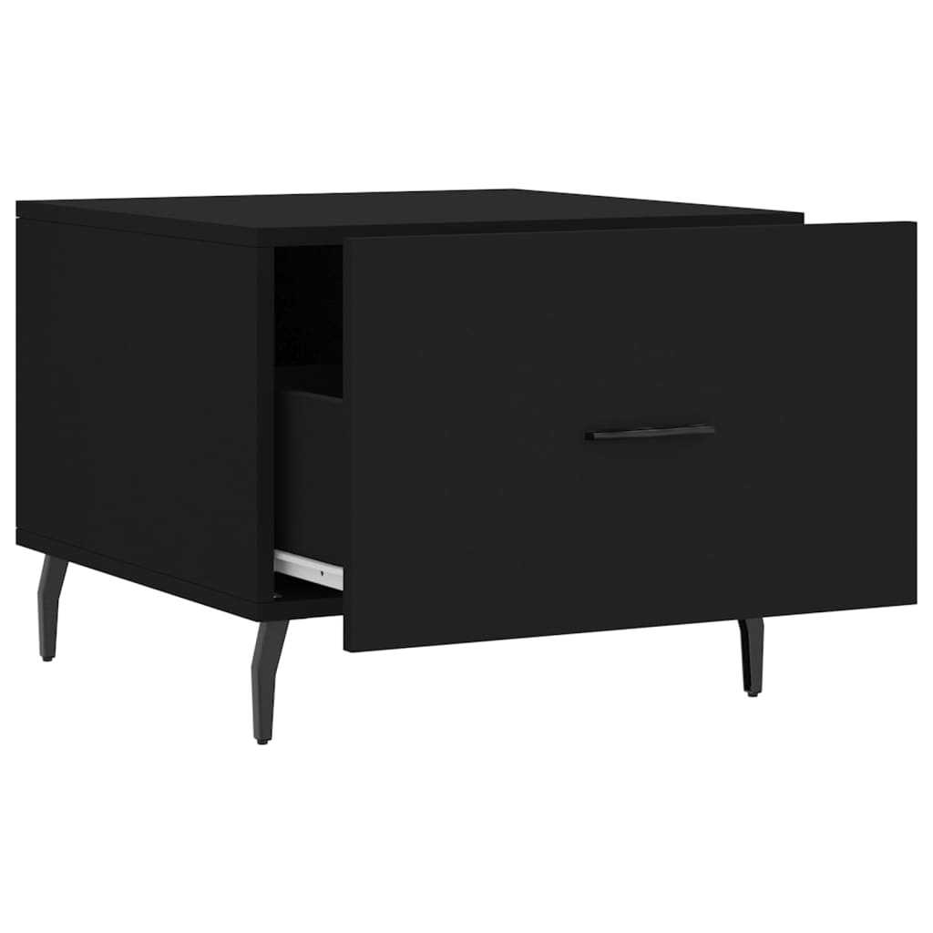 Stolići za kavu 2 kom crni 50x50x40 cm od konstruiranog drva