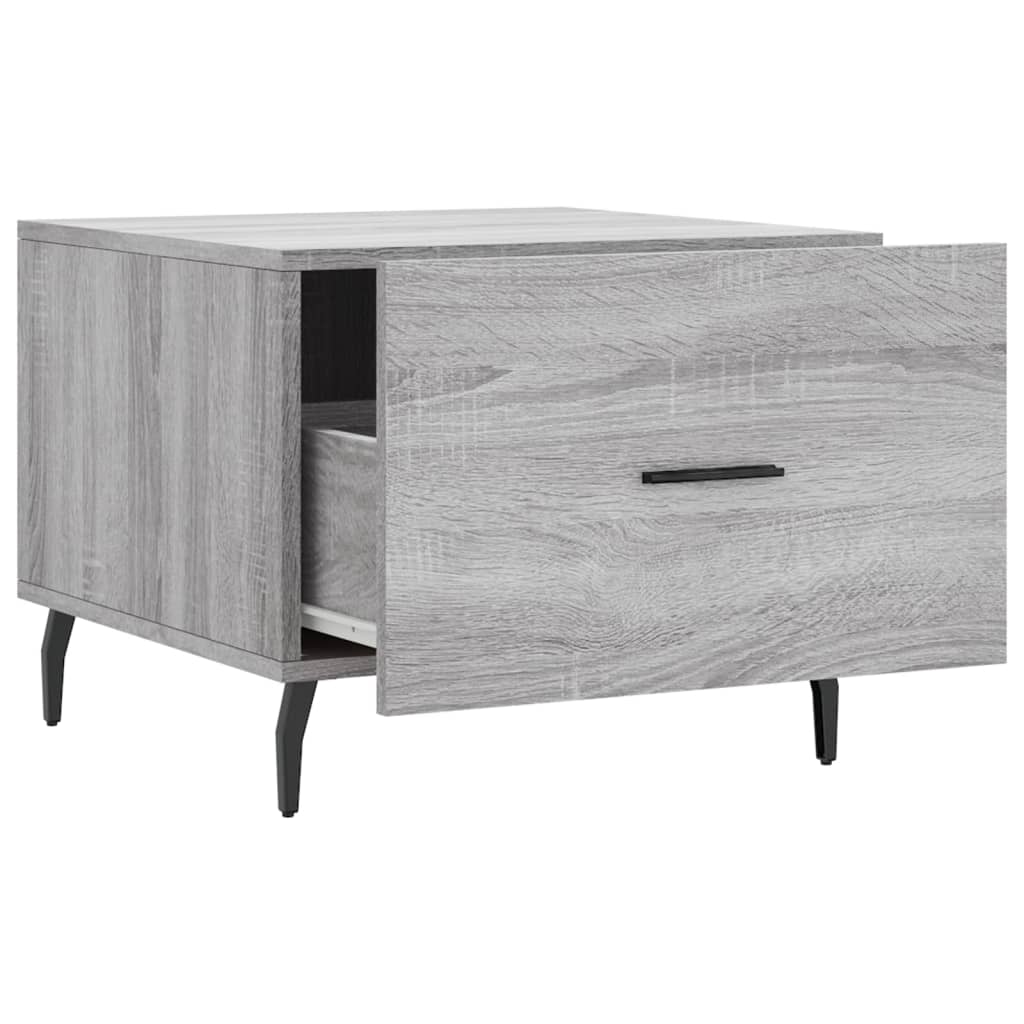 Stolići za kavu 2 kom boja hrast 50x50x40 cm konstruirano drvo