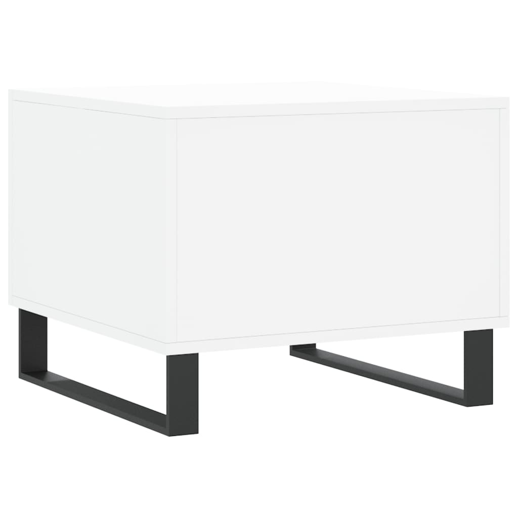 Stolići za kavu 2 kom bijeli 50x50x40 cm od konstruiranog drva