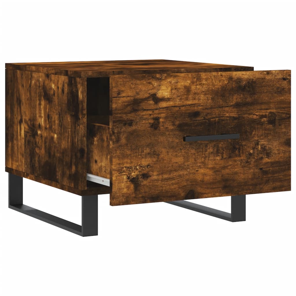 Stolići za kavu 2 kom boja hrasta 50x50x40 cm konstruirano drvo