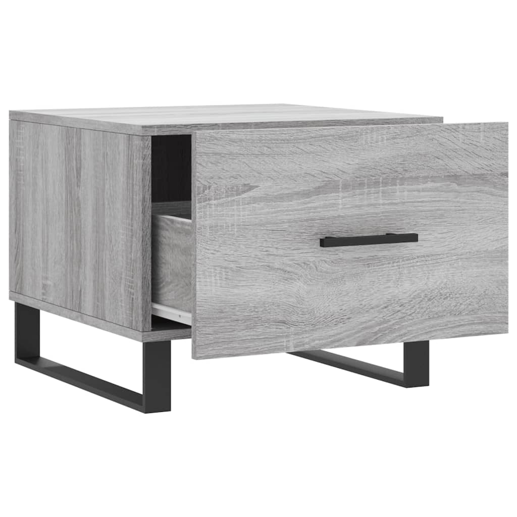 Stolići za kavu 2 kom boja hrast 50x50x40 cm konstruirano drvo