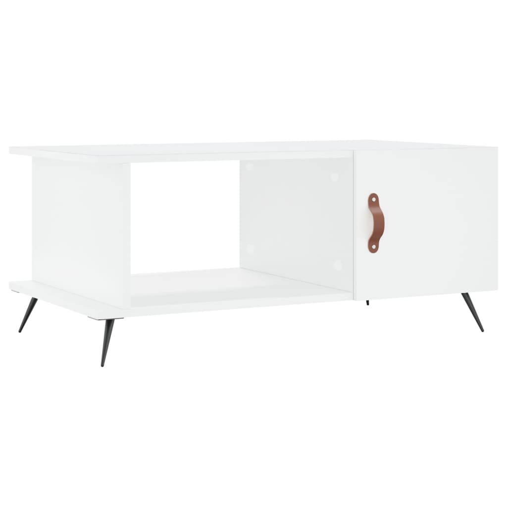 Stolić za kavu bijeli 90 x 50 x 40 cm od konstruiranog drva