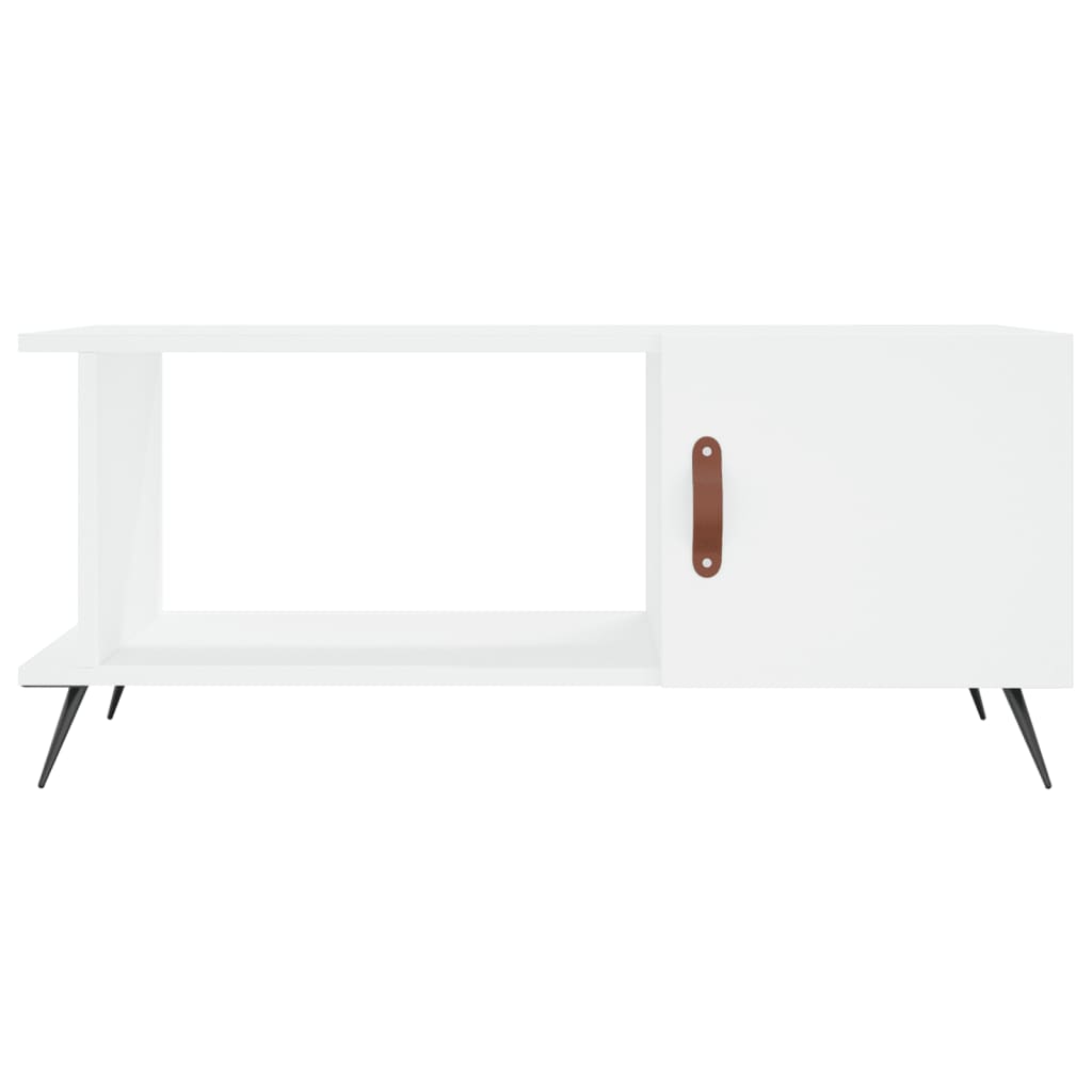 Stolić za kavu bijeli 90 x 50 x 40 cm od konstruiranog drva