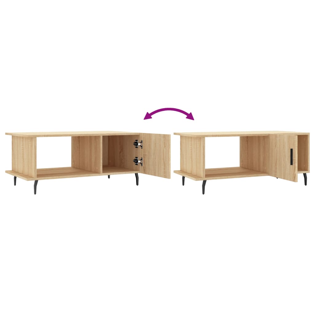 Stolić za kavu boja hrasta 90x50x40 cm konstruirano drvo