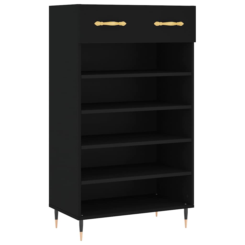 Ormarić za cipele crni 60 x 35 x 105 cm od konstruiranog drva