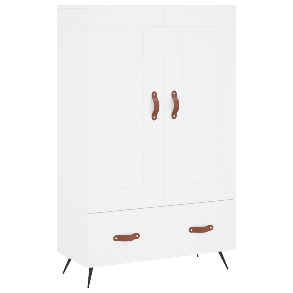 Visoka komoda bijela 69,5 x 31 x 115 cm od konstruiranog drva