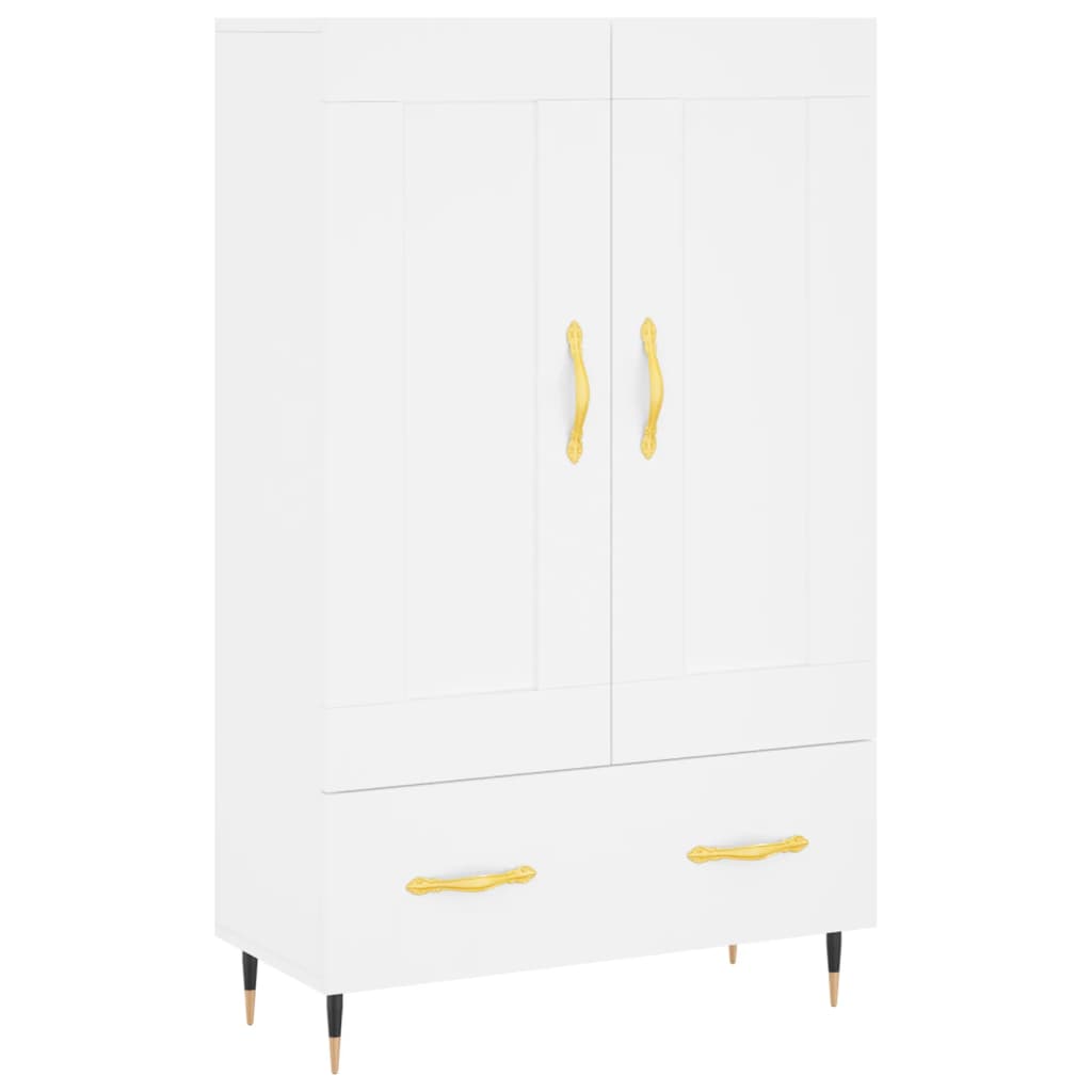 Visoka komoda bijela 69,5 x 31 x 115 cm od konstruiranog drva