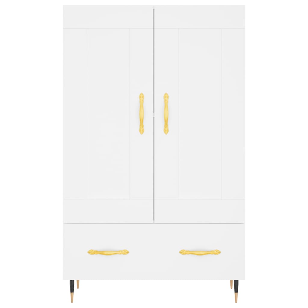 Visoka komoda bijela 69,5 x 31 x 115 cm od konstruiranog drva