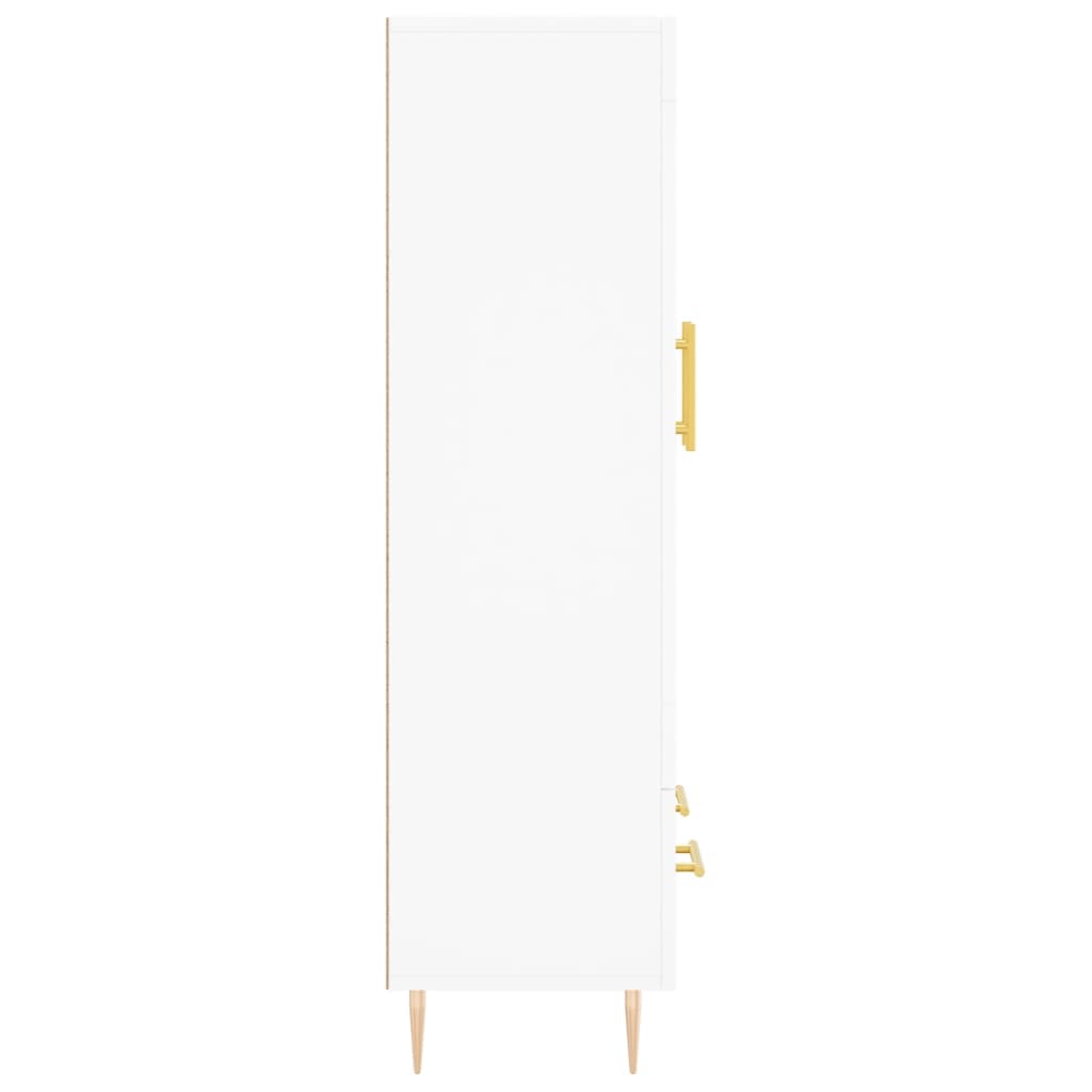 Visoka komoda bijela 69,5 x 31 x 115 cm od konstruiranog drva