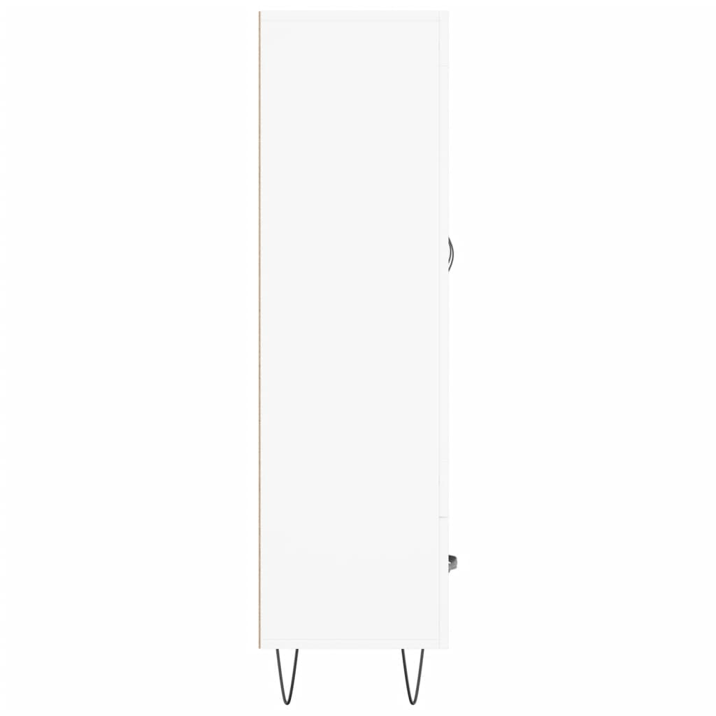 Visoka komoda bijela 69,5 x 31 x 115 cm od konstruiranog drva