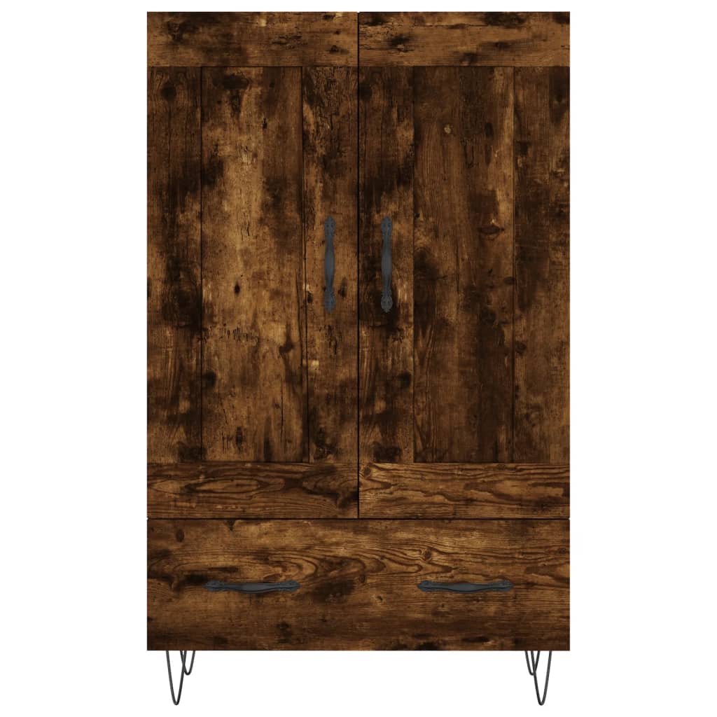 Visoka komoda boja hrasta 69,5 x 31 x 115 cm konstruirano drvo
