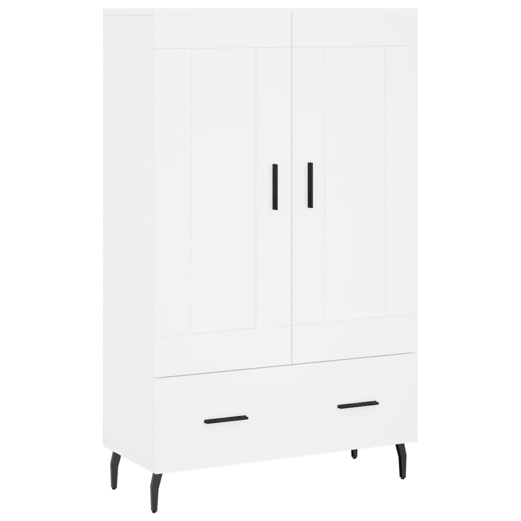 Visoka komoda bijela 69,5 x 31 x 115 cm od konstruiranog drva