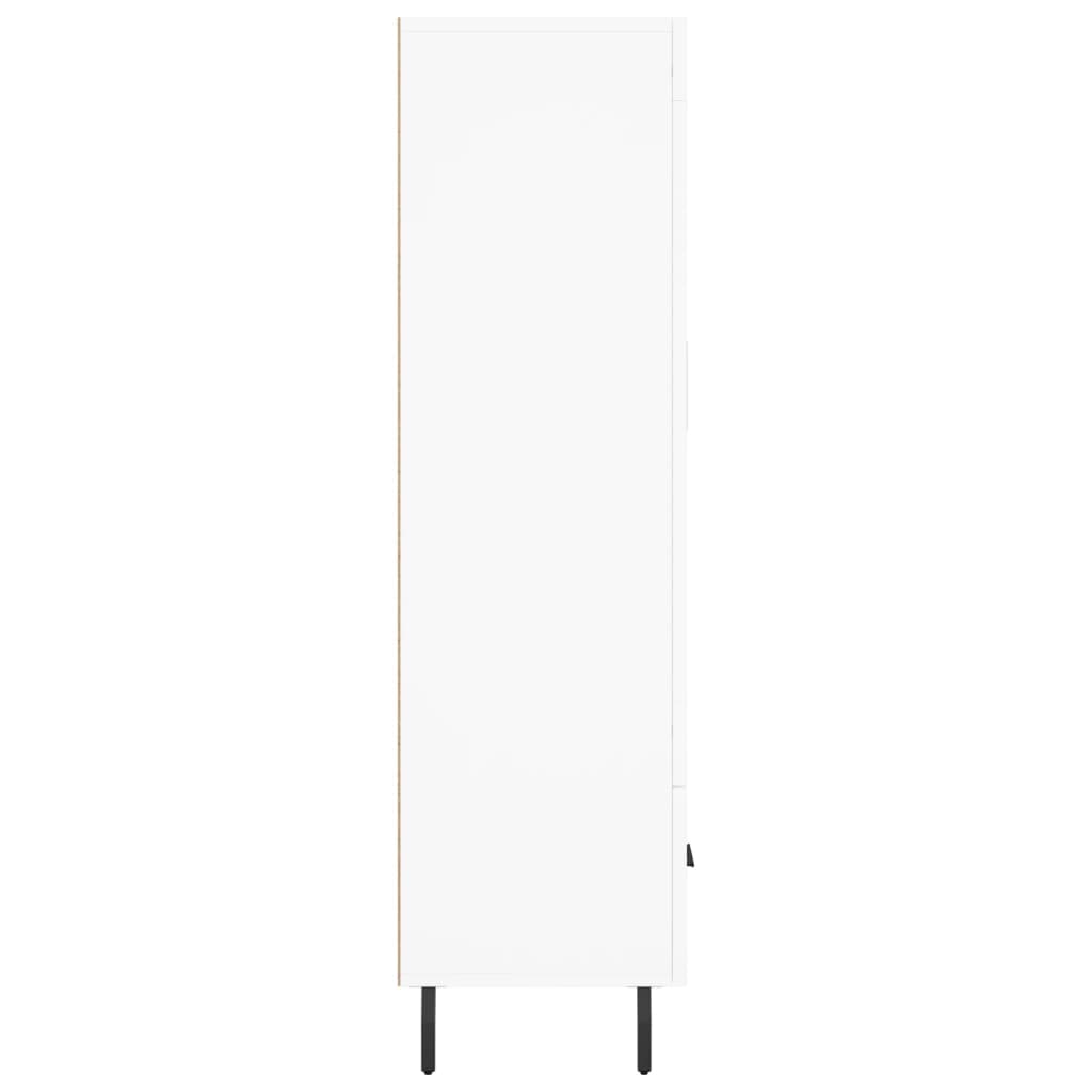 Visoka komoda bijela 69,5 x 31 x 115 cm od konstruiranog drva