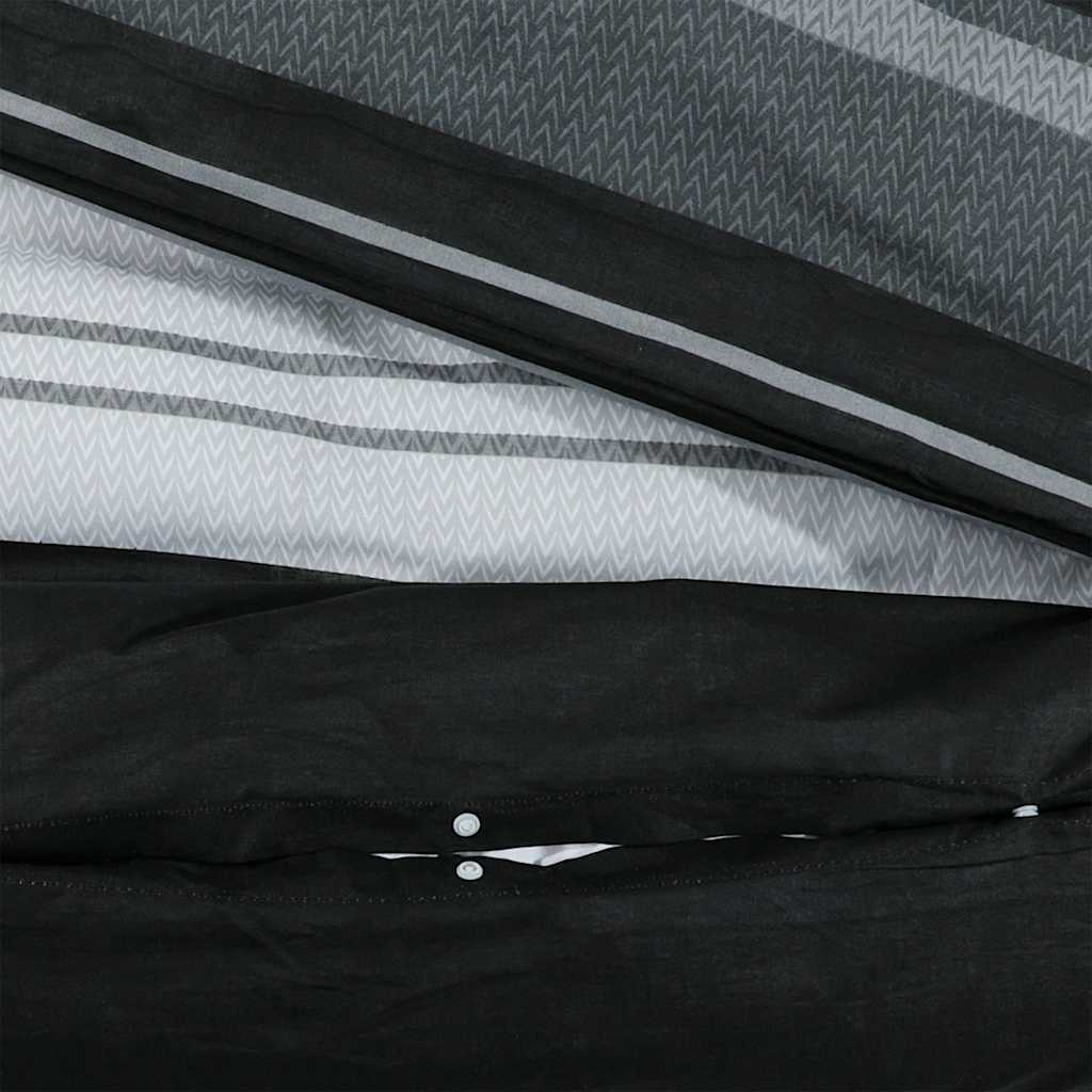 Set posteljine za poplun crno-bijeli 140x200 cm pamučni