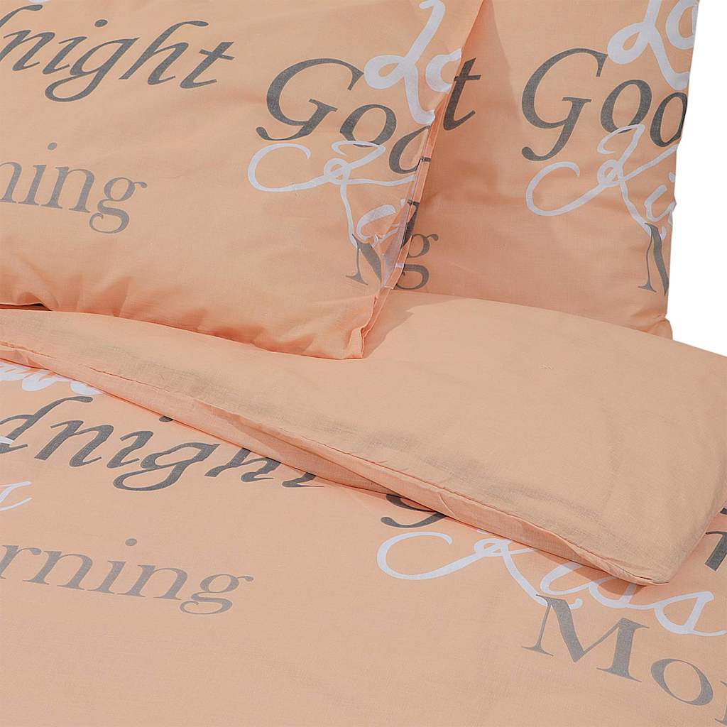 Set posteljine za poplun ružičasti 200x220 cm pamučni