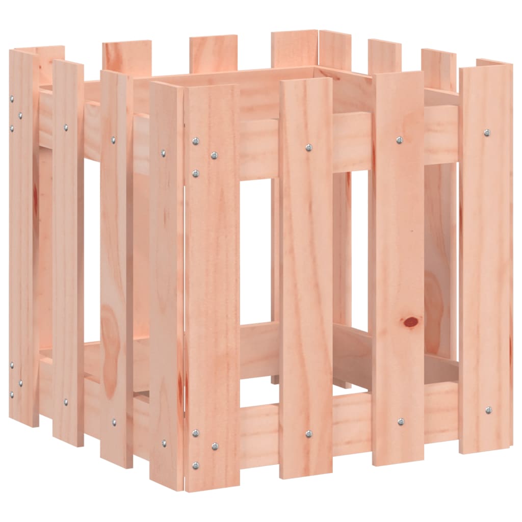 Vrtna sadilica s izgledom ograde 40x40x40 cm masivna duglazije