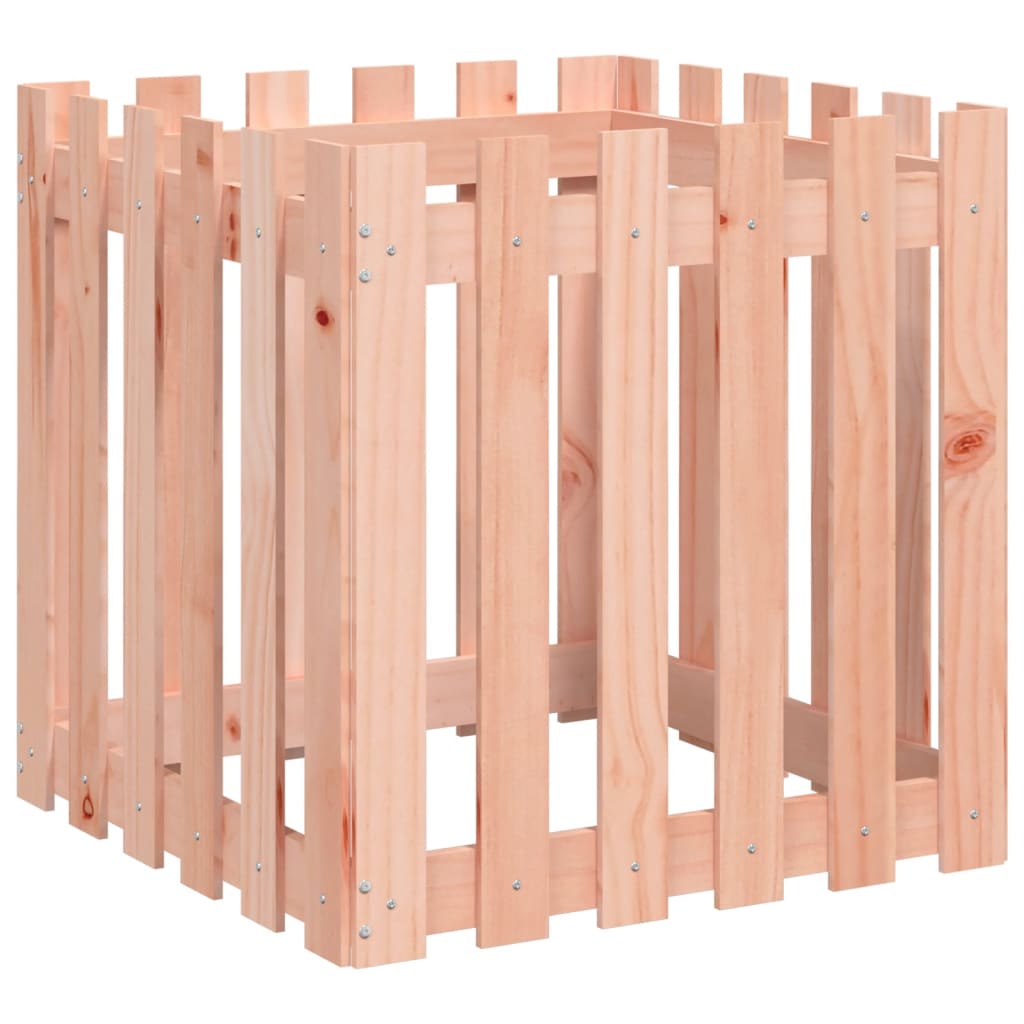Vrtna sadilica s izgledom ograde 60x60x60 cm masivna duglazije