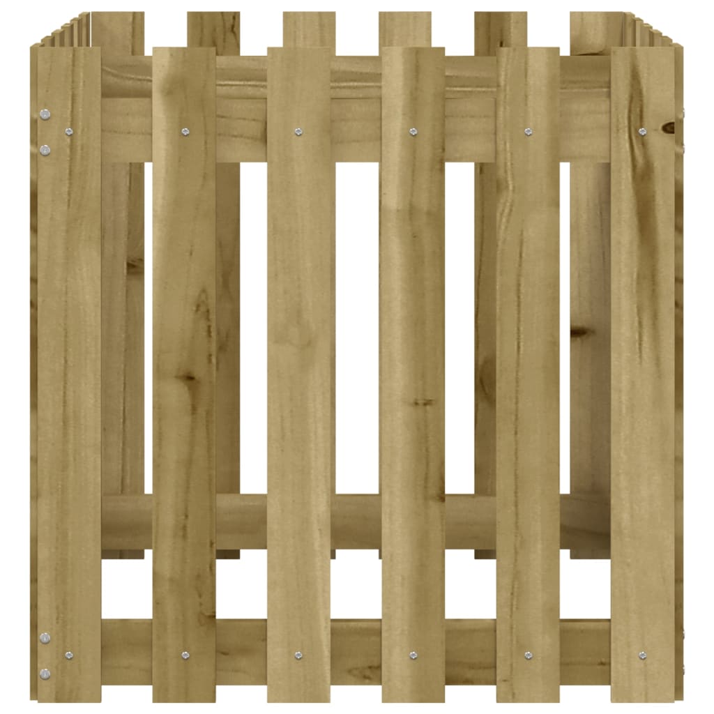 Vrtna sadilica s izgledom 60x60x60 cm impregnirana borovina