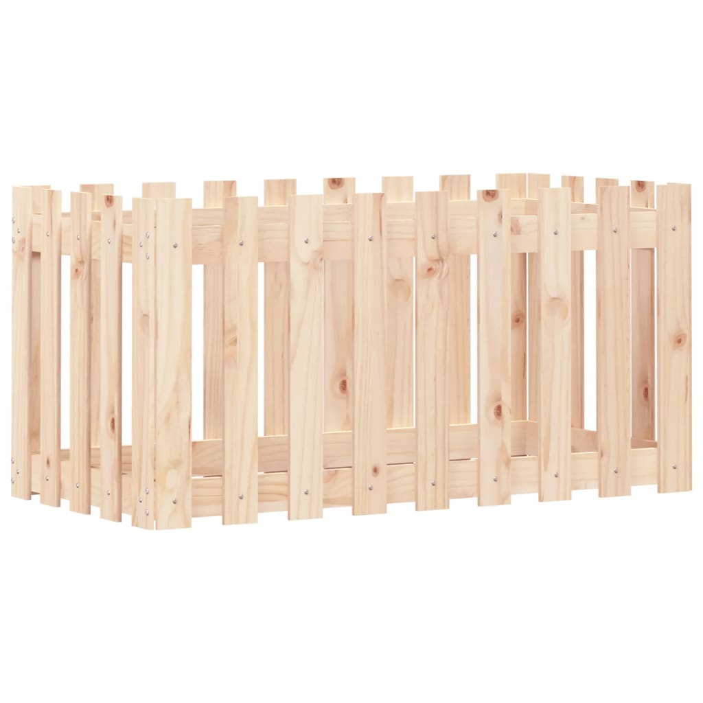 Povišena vrtna gredica 100x30x30 cm od masivne borovine
