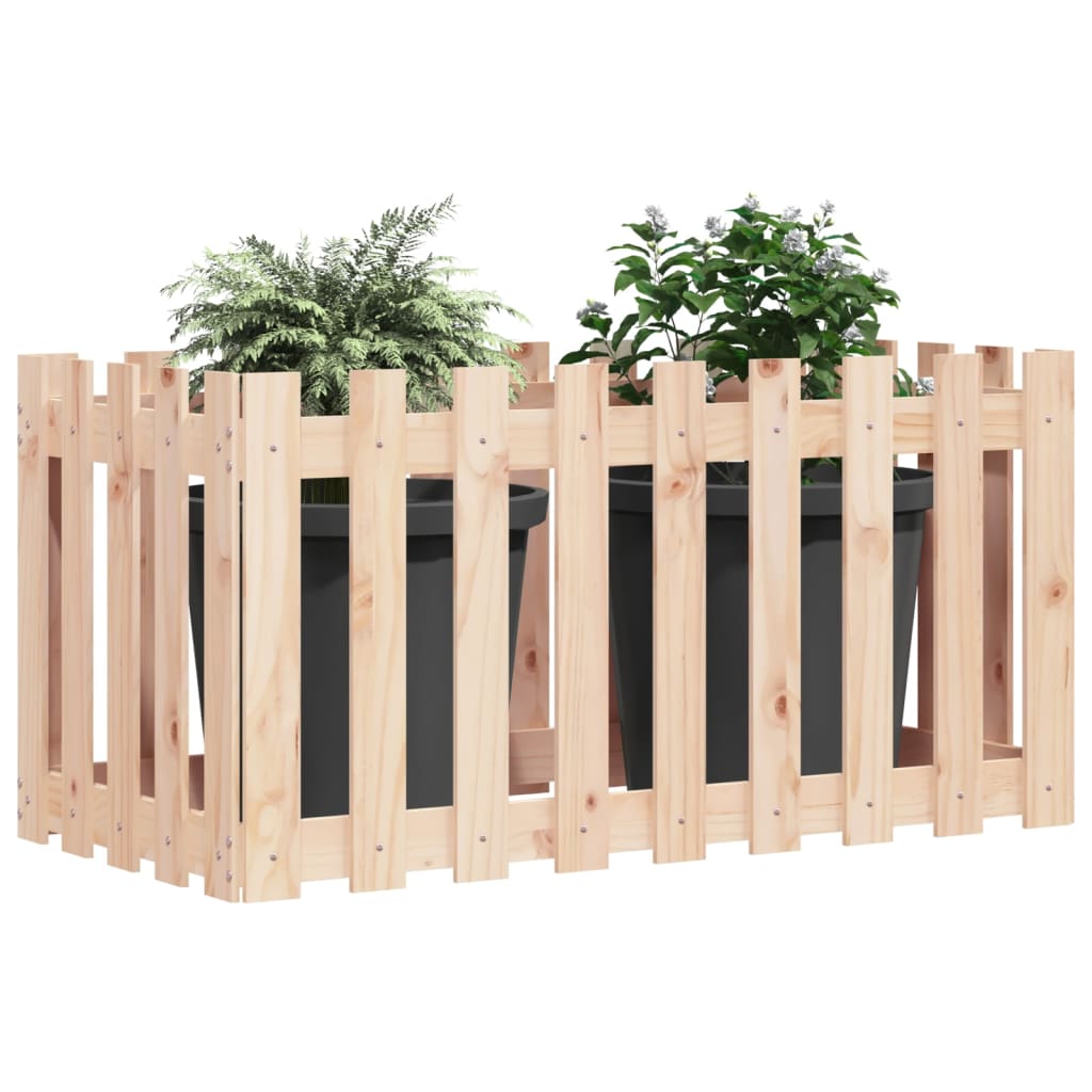 Povišena vrtna gredica 100x30x30 cm od masivne borovine