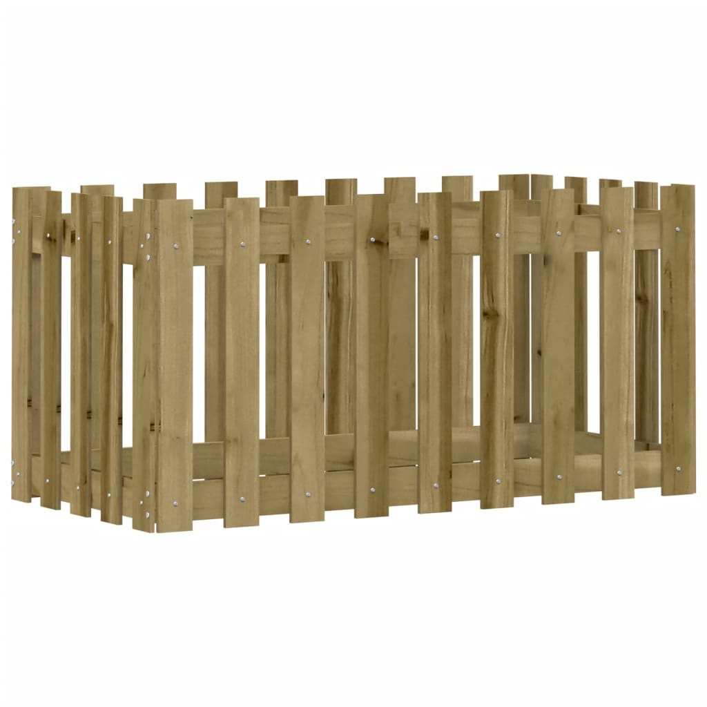 Povišena vrtna gredica 100x50x50 cm impregnirana borovina
