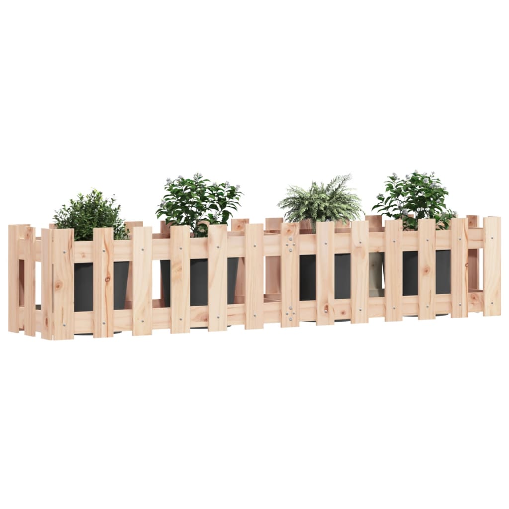 Povišena vrtna gredica 150x30x30 cm od masivne borovine