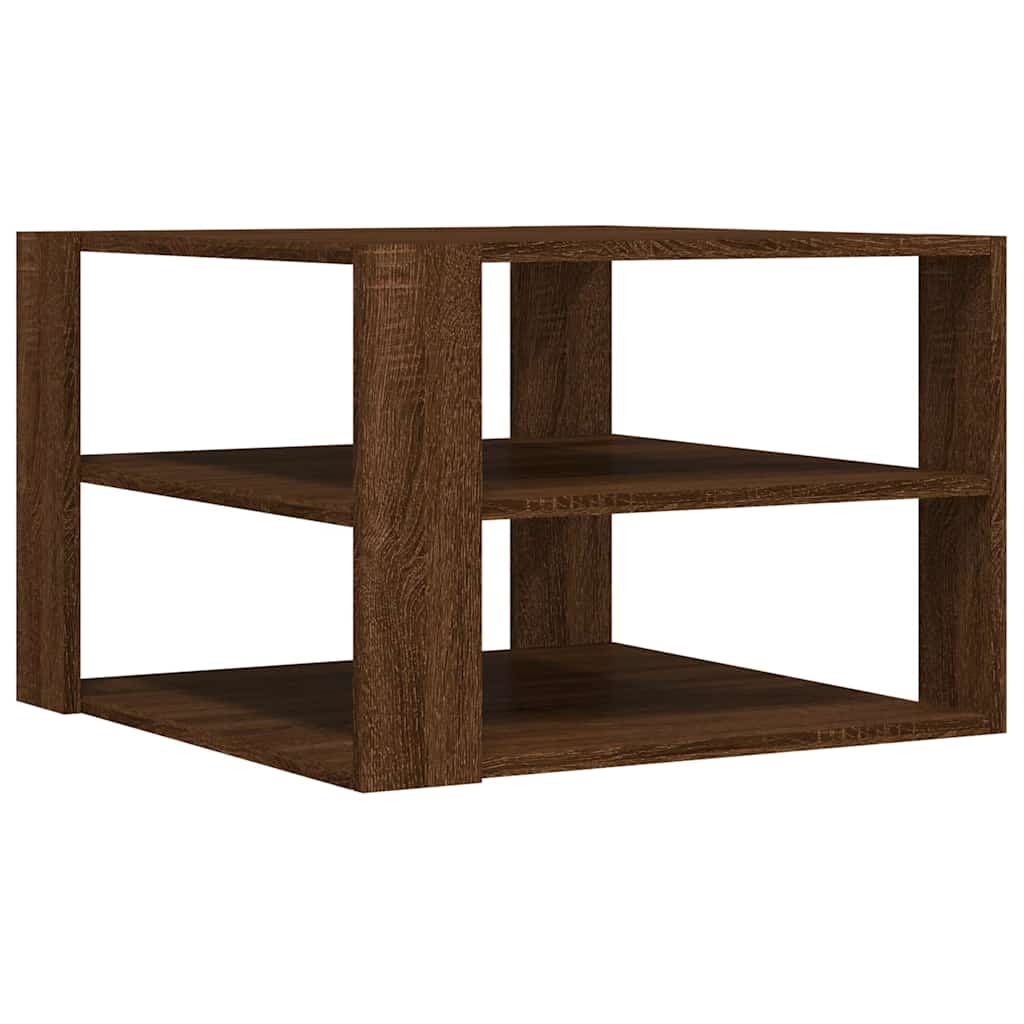 Stolić za kavu boja hrasta 58x58x40 cm konstruirano drvo