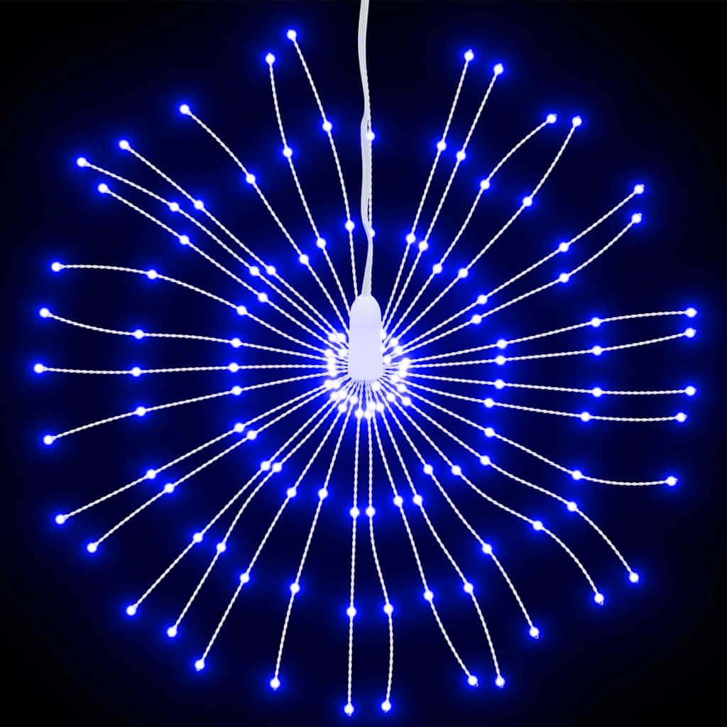 Božićna svjetla zvjezdani prasak 140 LED 4 k plava 17 cm