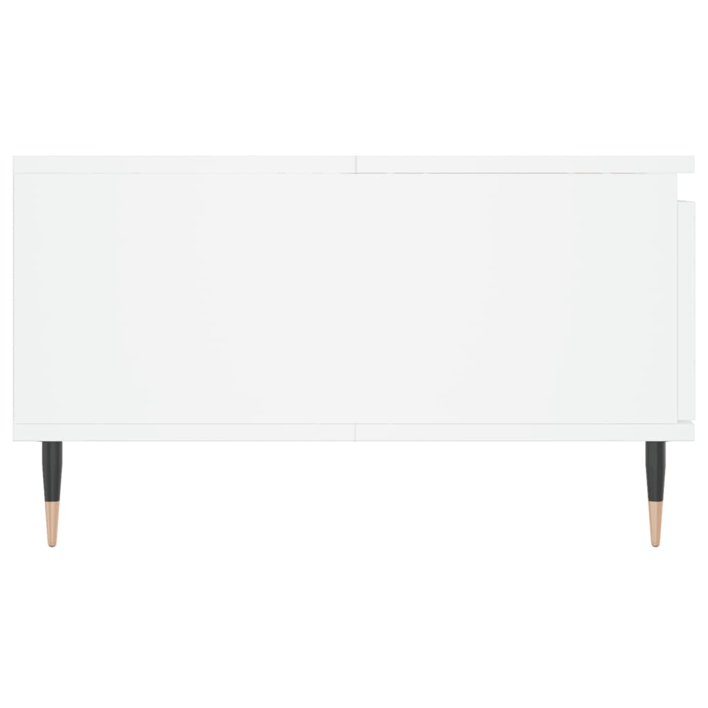 Stolić za kavu bijeli 90 x 60 x 35 cm od konstruiranog drva