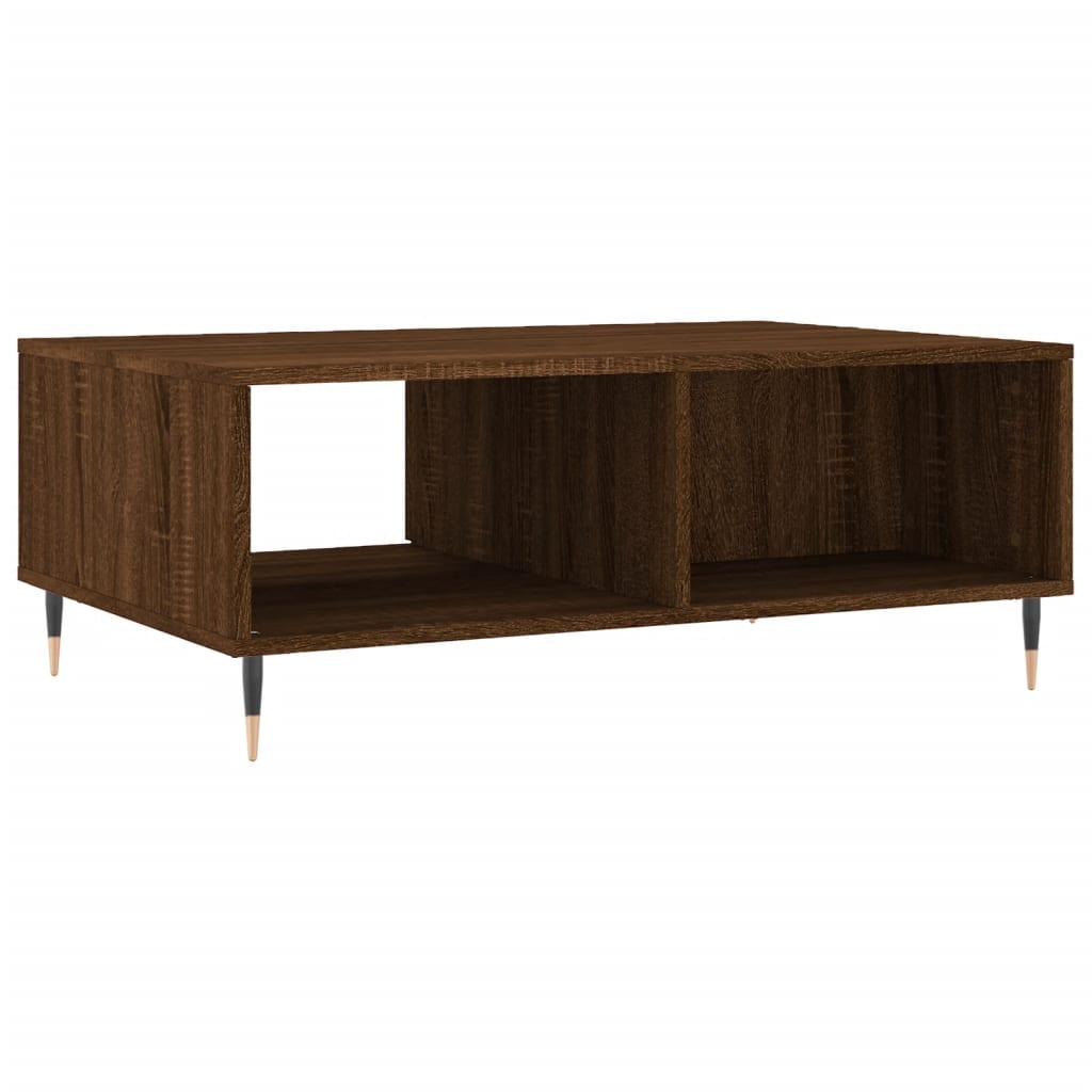 Stolić za kavu smeđa boja hrasta 90x60x35 cm konstruirano drvo
