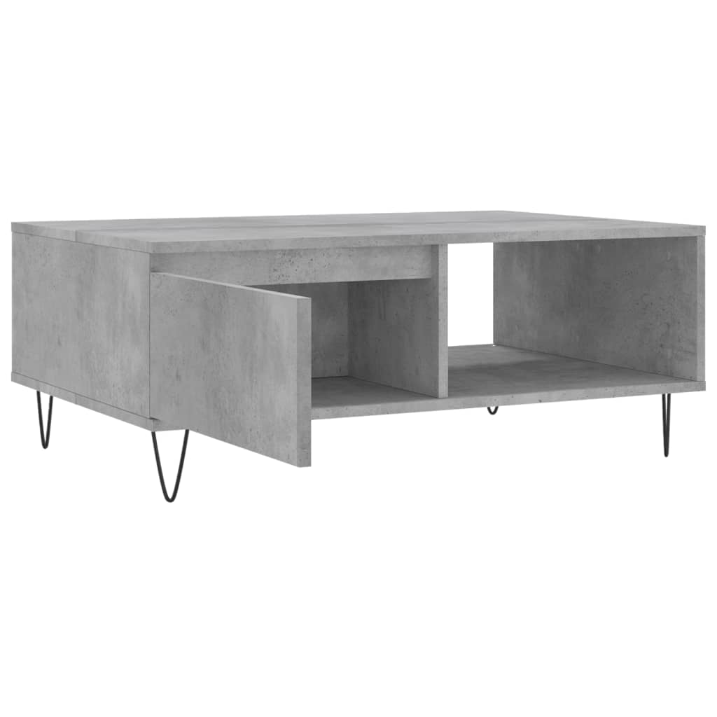 Stolić za kavu boja betona 90 x 60 x 35 cm konstruirano drvo