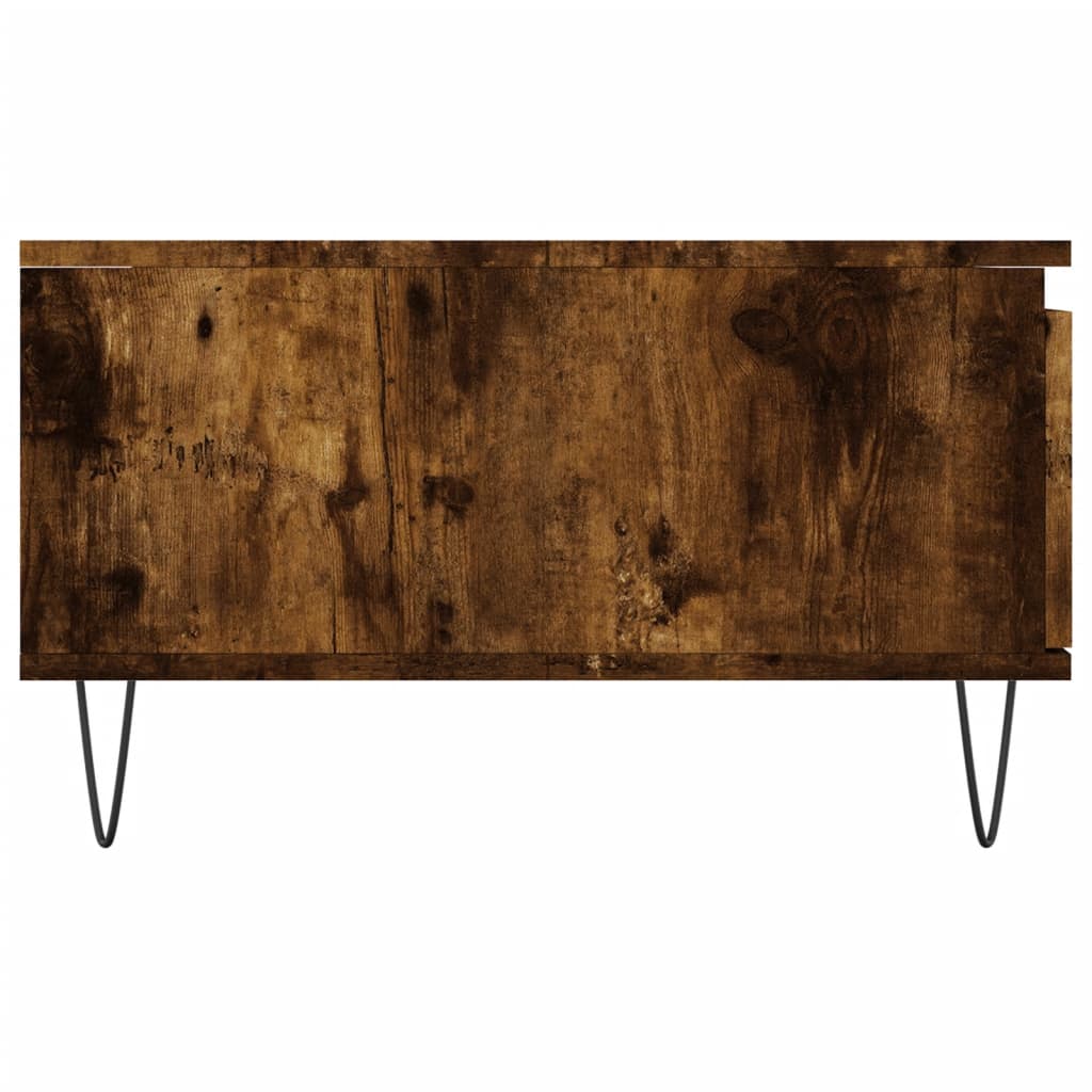 Stolić za kavu boja hrasta 90 x 60 x 35 cm konstruirano drvo