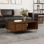 Stolić za kavu smeđa boja hrasta 90x60x35 cm konstruirano drvo
