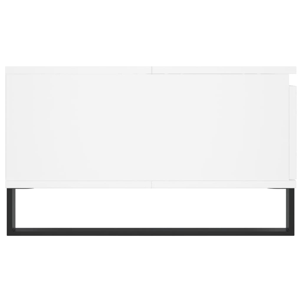 Stolić za kavu bijeli 90 x 60 x 35 cm od konstruiranog drva