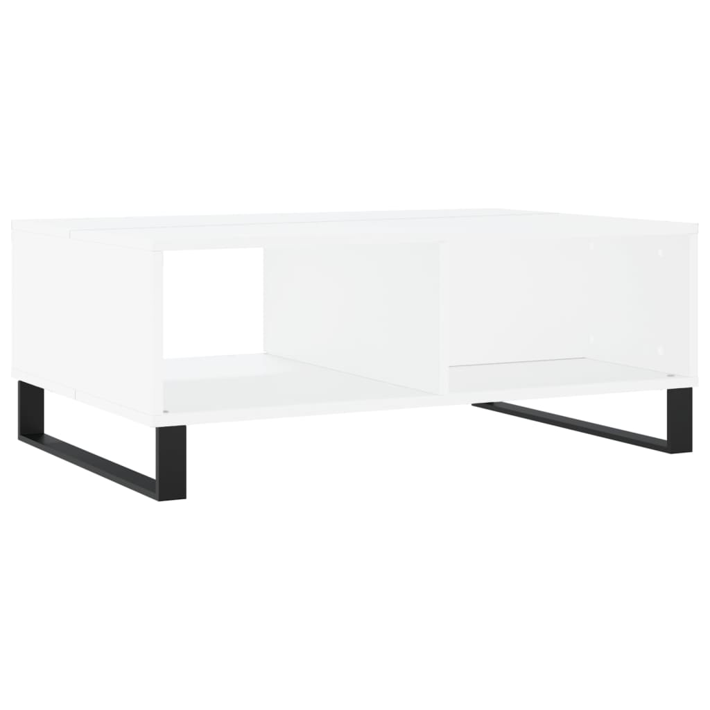 Stolić za kavu bijeli 90 x 60 x 35 cm od konstruiranog drva