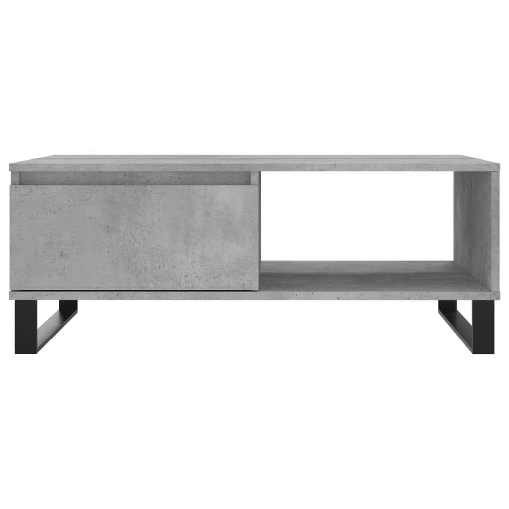 Stolić za kavu boja betona 90 x 60 x 35 cm konstruirano drvo