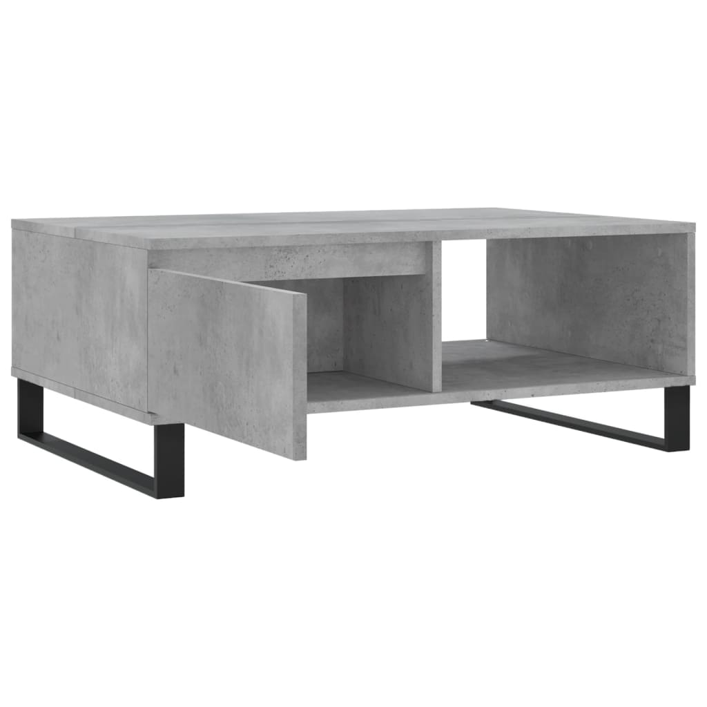 Stolić za kavu boja betona 90 x 60 x 35 cm konstruirano drvo