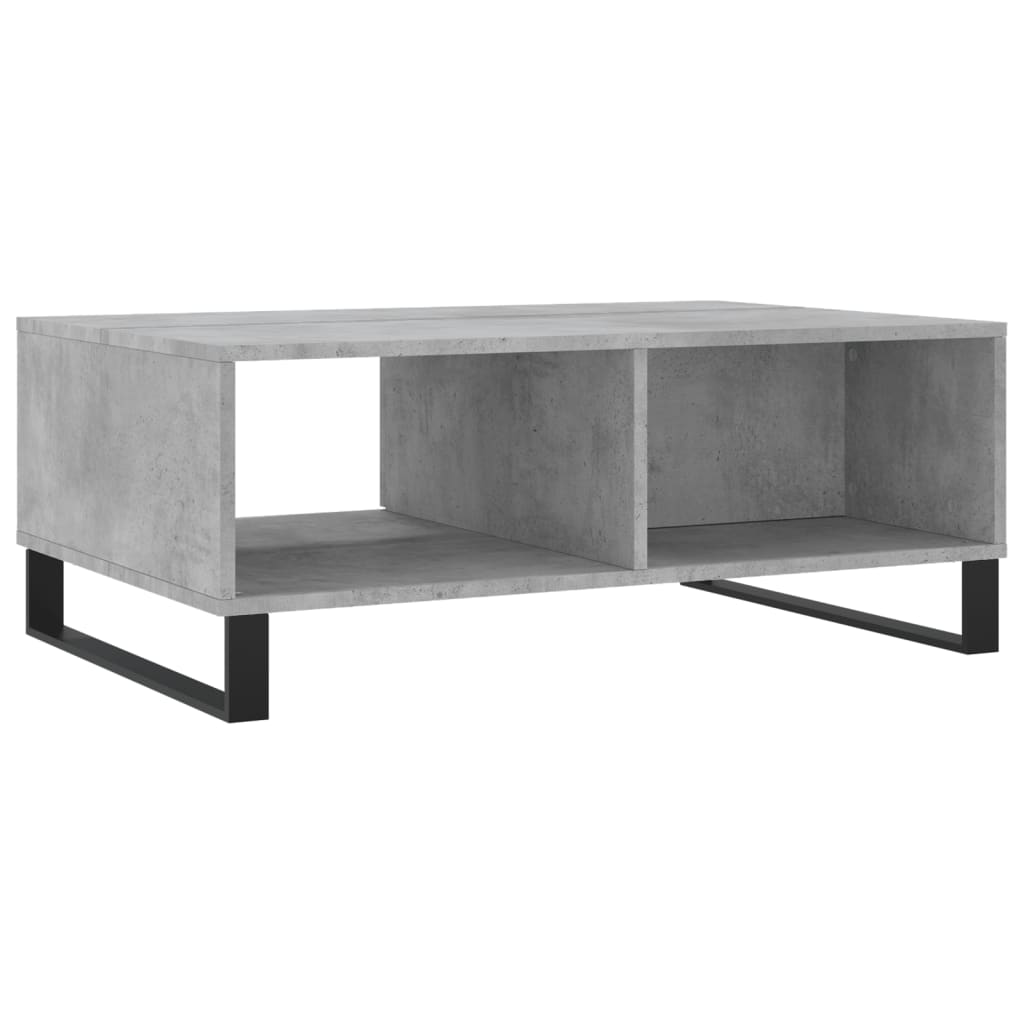 Stolić za kavu boja betona 90 x 60 x 35 cm konstruirano drvo