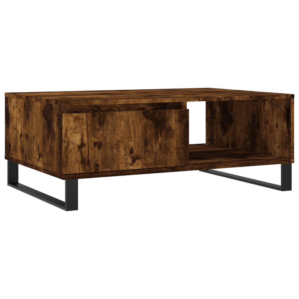 Stolić za kavu boja hrasta 90 x 60 x 35 cm konstruirano drvo