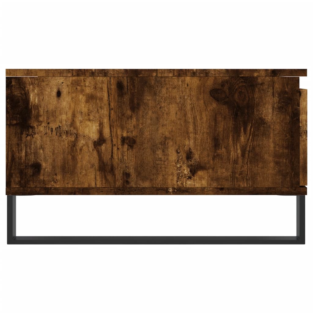 Stolić za kavu boja hrasta 90 x 60 x 35 cm konstruirano drvo