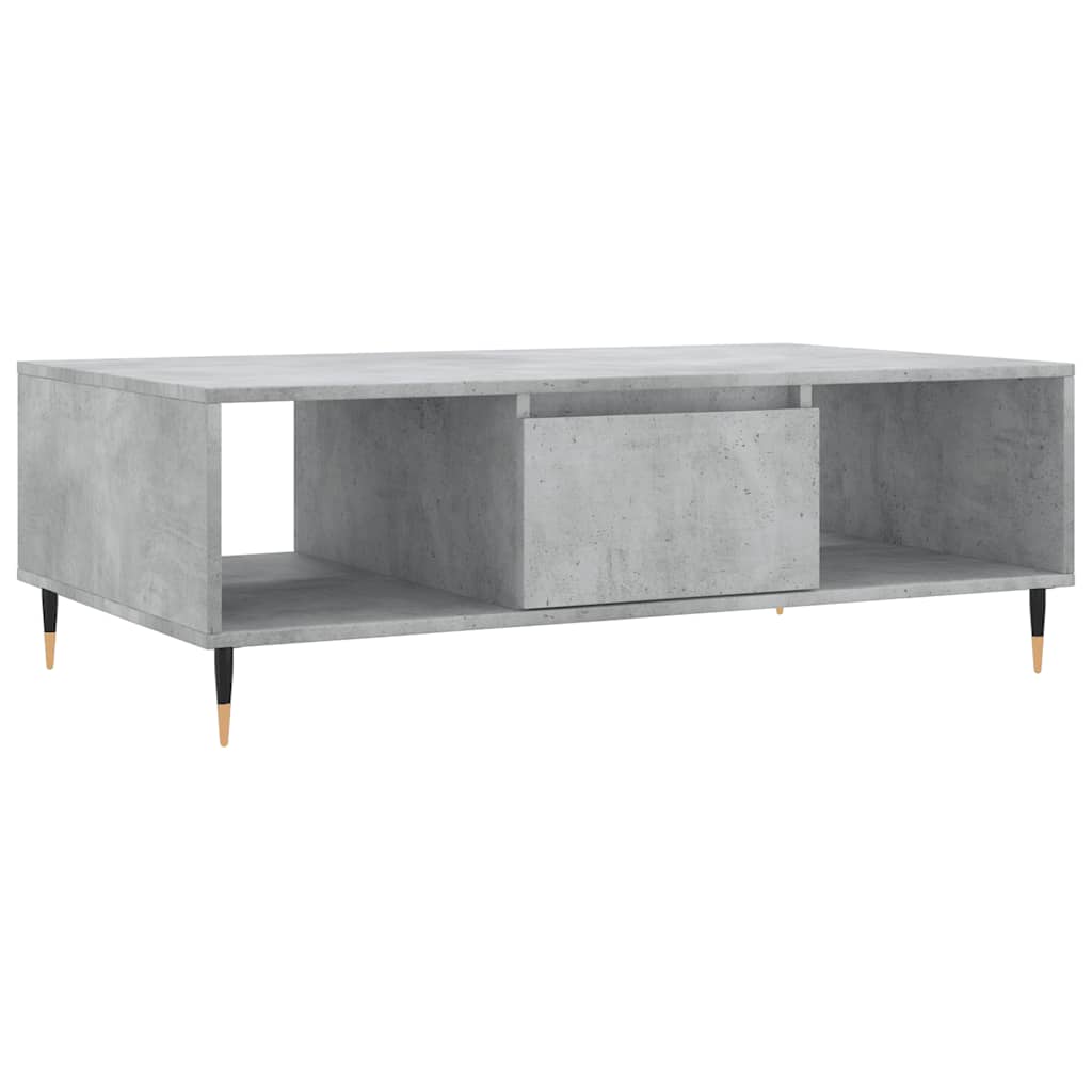 Stolić za kavu siva boja betona 104x60x35 cm konstruirano drvo