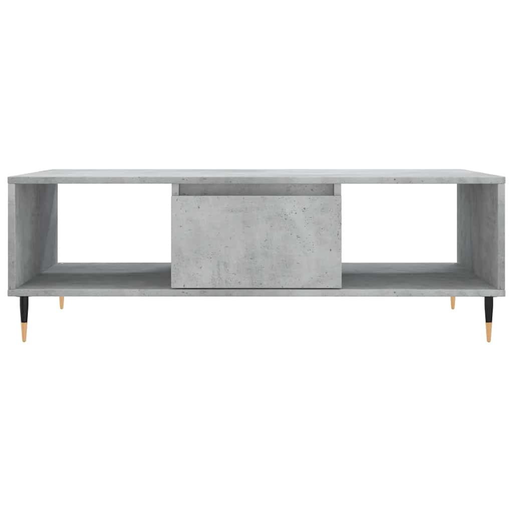 Stolić za kavu siva boja betona 104x60x35 cm konstruirano drvo