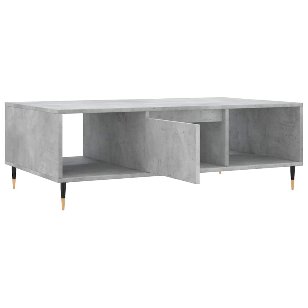 Stolić za kavu siva boja betona 104x60x35 cm konstruirano drvo