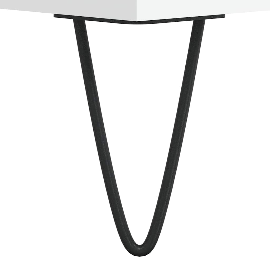 Stolić za kavu bijeli 104 x 60 x 35 cm od konstruiranog drva