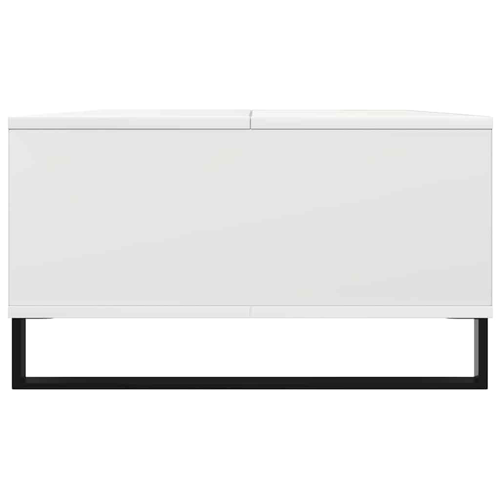 Stolić za kavu bijeli 104 x 60 x 35 cm od konstruiranog drva