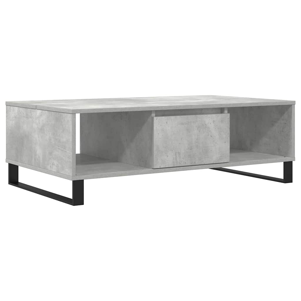 Stolić za kavu siva boja betona 104x60x35 cm konstruirano drvo