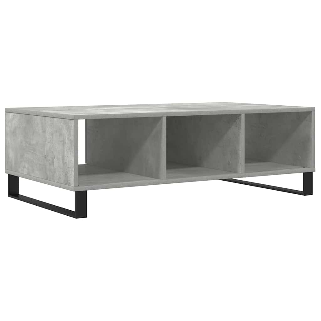 Stolić za kavu siva boja betona 104x60x35 cm konstruirano drvo