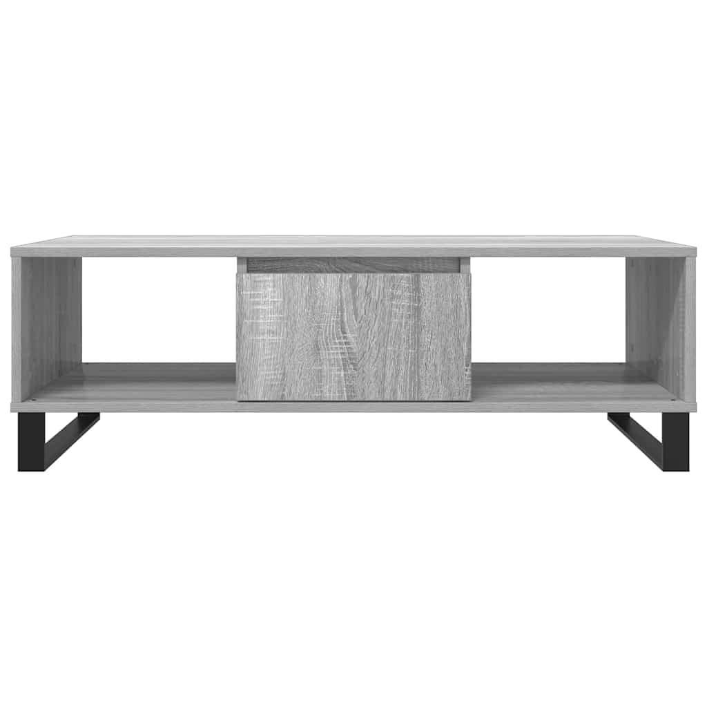 Stolić za kavu siva boja hrasta 104x60x35 cm konstruirano drvo