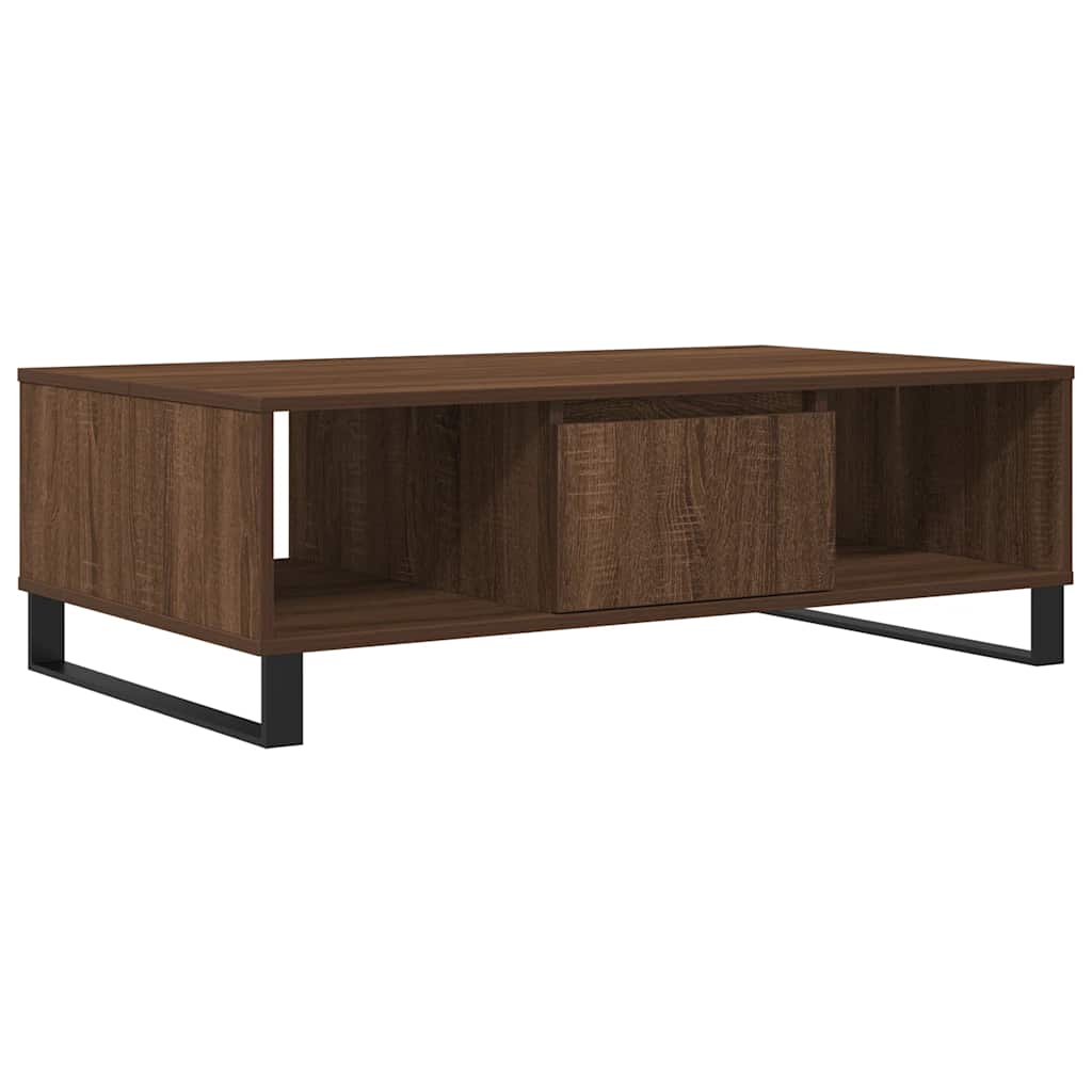 Stolić za kavu boja hrasta 104 x 60 x 35 cm konstruirano drvo